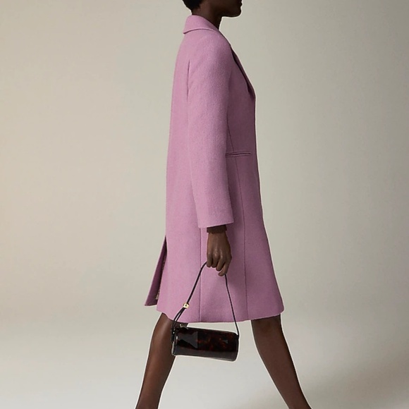 Petite Savoy Topcoat in Italian Wool-Blend Lavender New without Tags 10P Petite - Picture 2 of 16